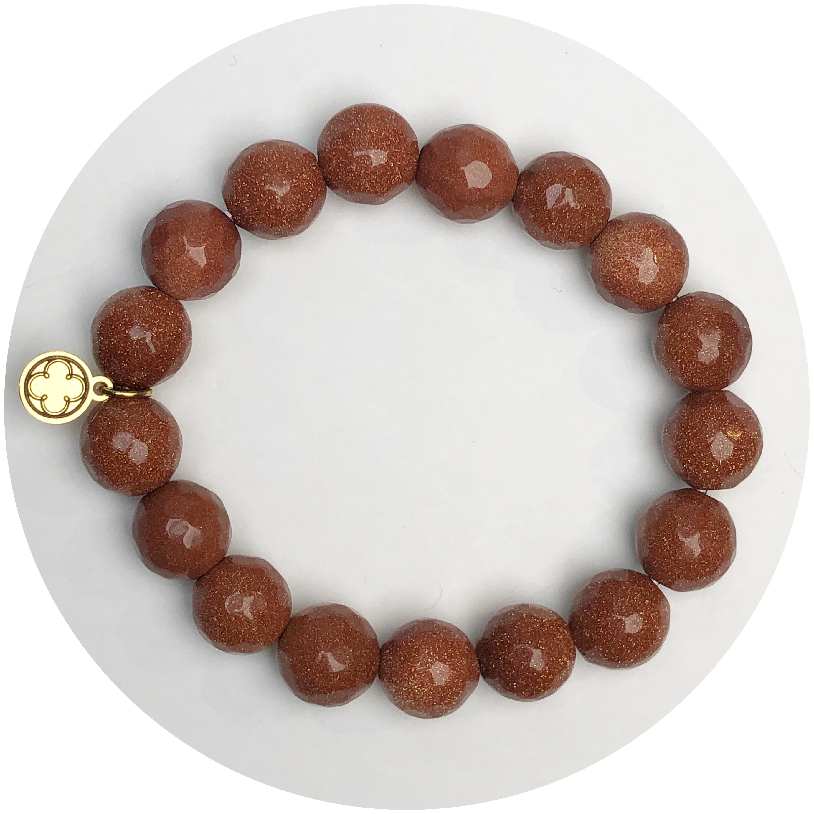 Goldstone Beaded Bracelet