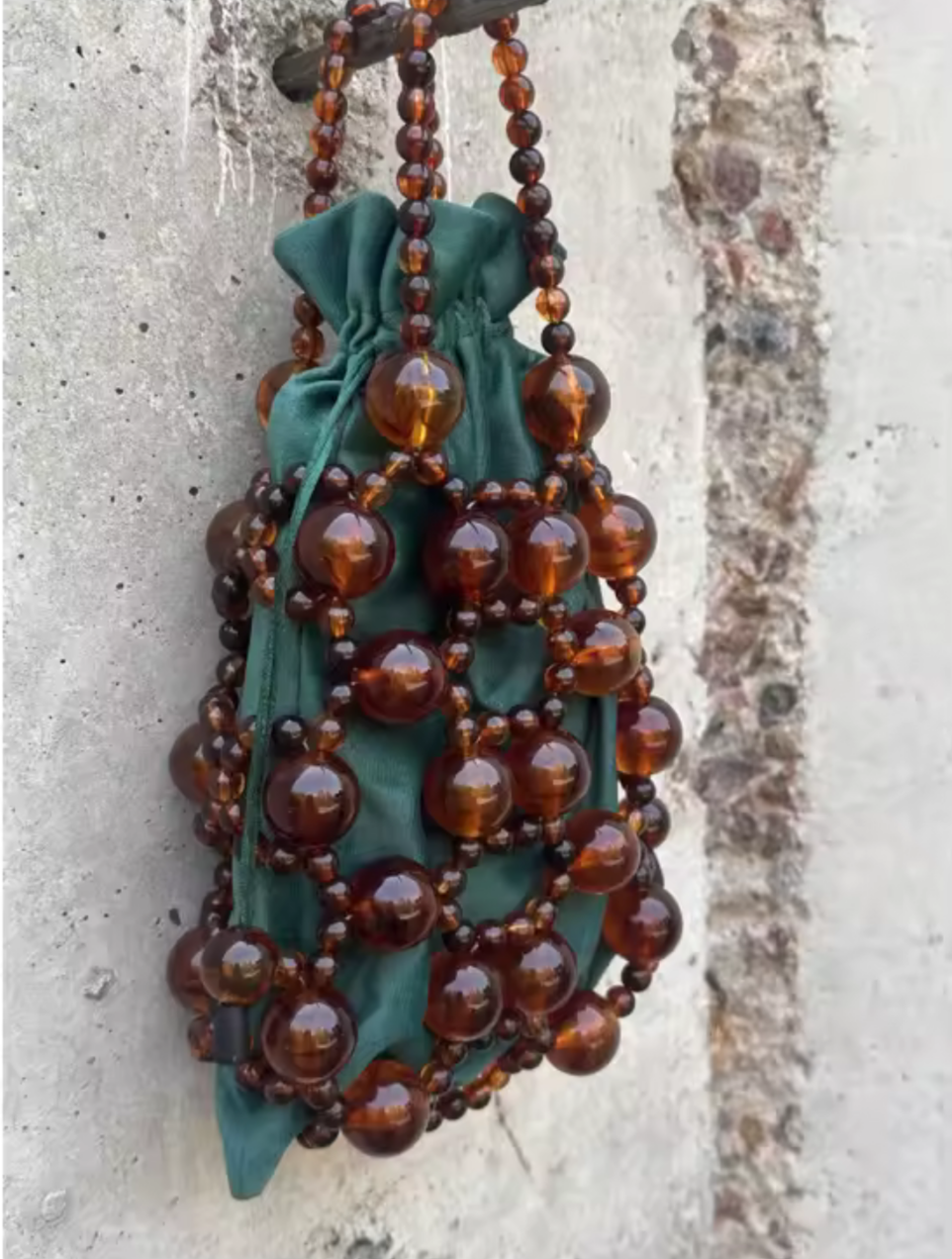 Gemma Tortoise Acrylic Beaded Tote