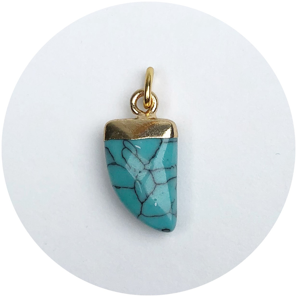 Turquoise Horn Pendant