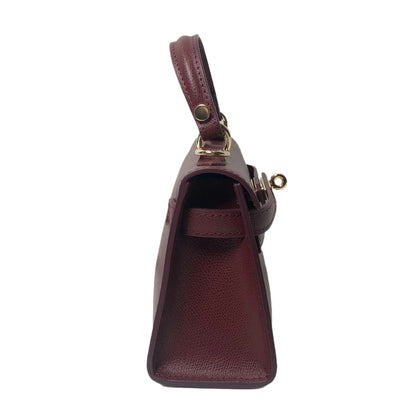 Sophie Marsala Leather Mini Bag