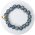 Smoke Ceramic Riccio Beaded Bracelet - Oriana Lamarca LLC