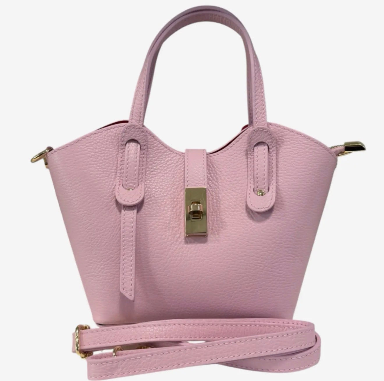 Alessia White Leather Tote