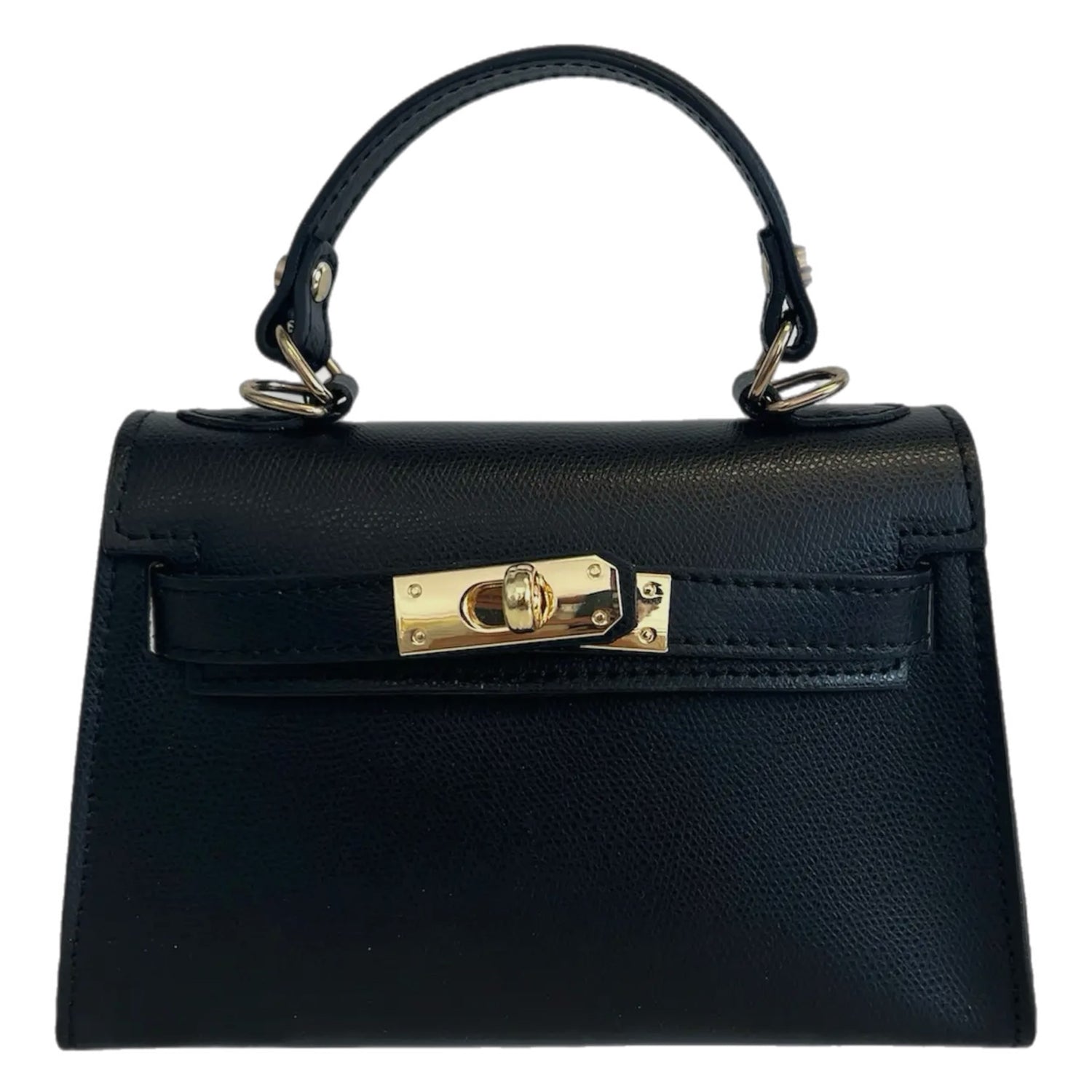 Sophie Black Leather Handbag