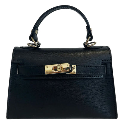 Sophie Black Leather Handbag