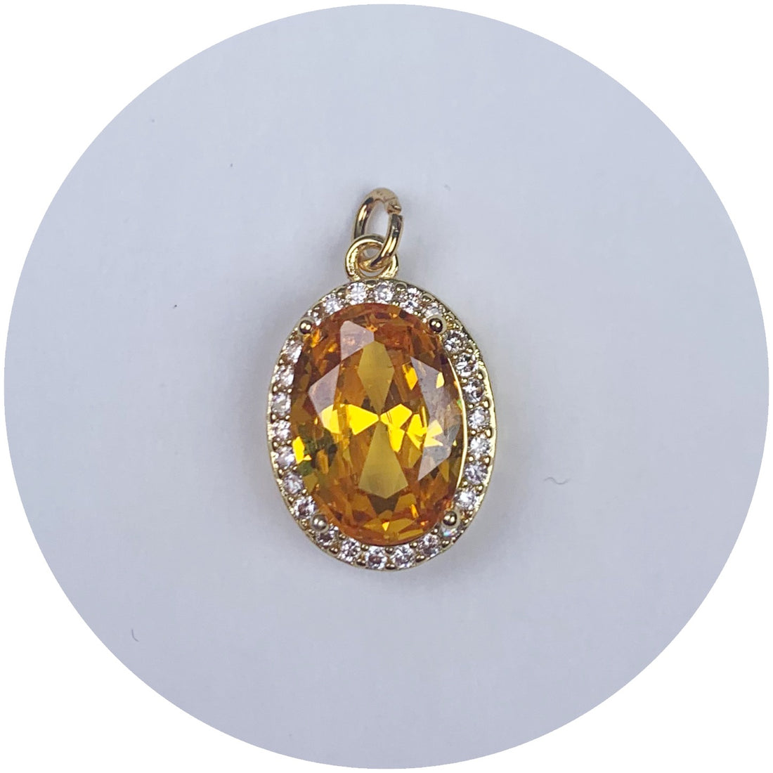 Pavé Golden Hidden Gem Pendant