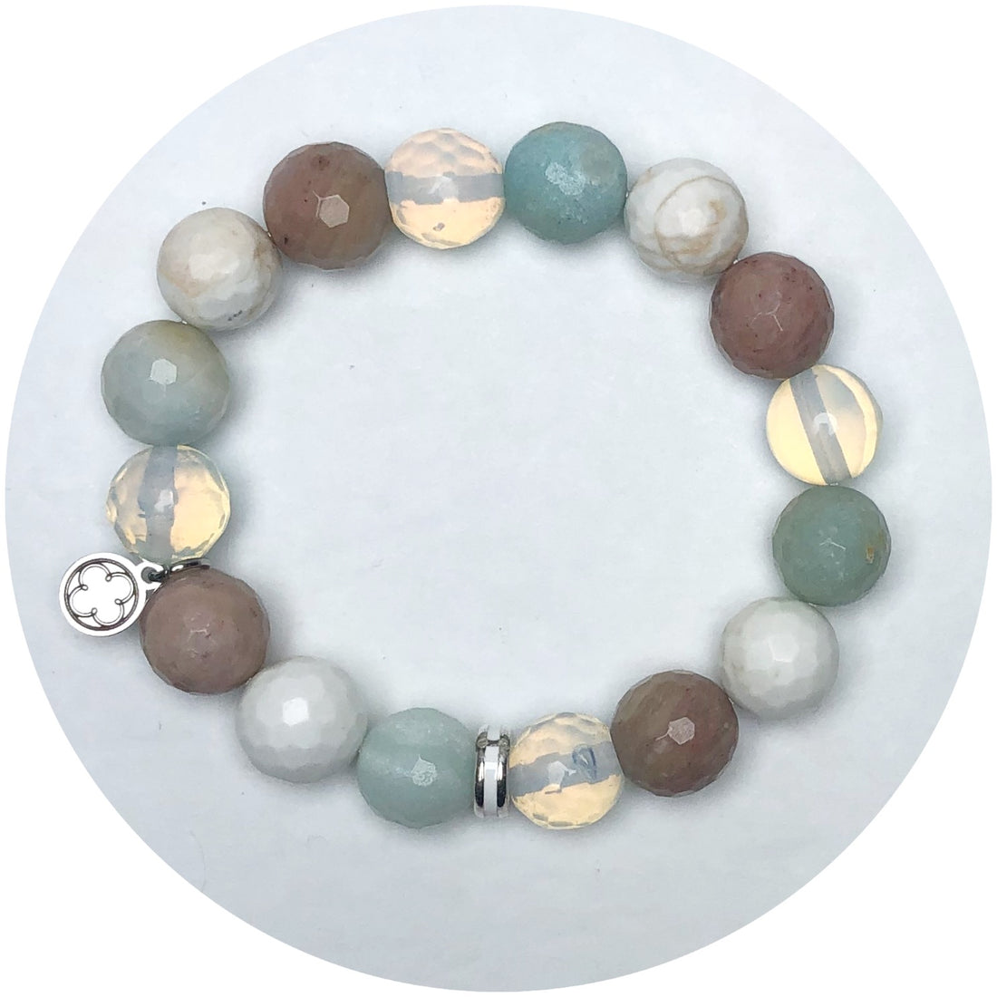 Mixed Pastel Dream with Silver Spacer