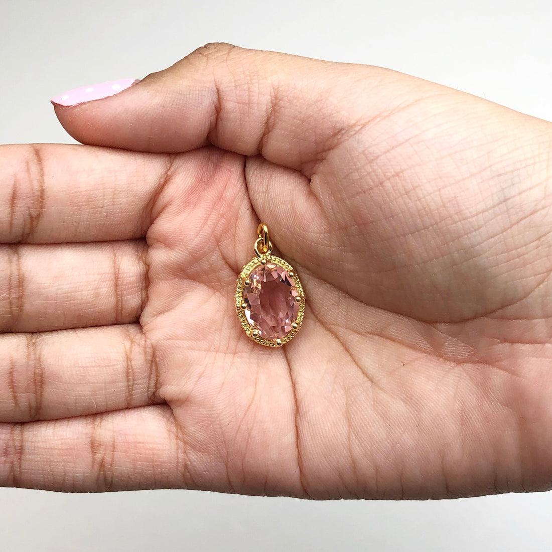 Coral Hidden Gem Pendant