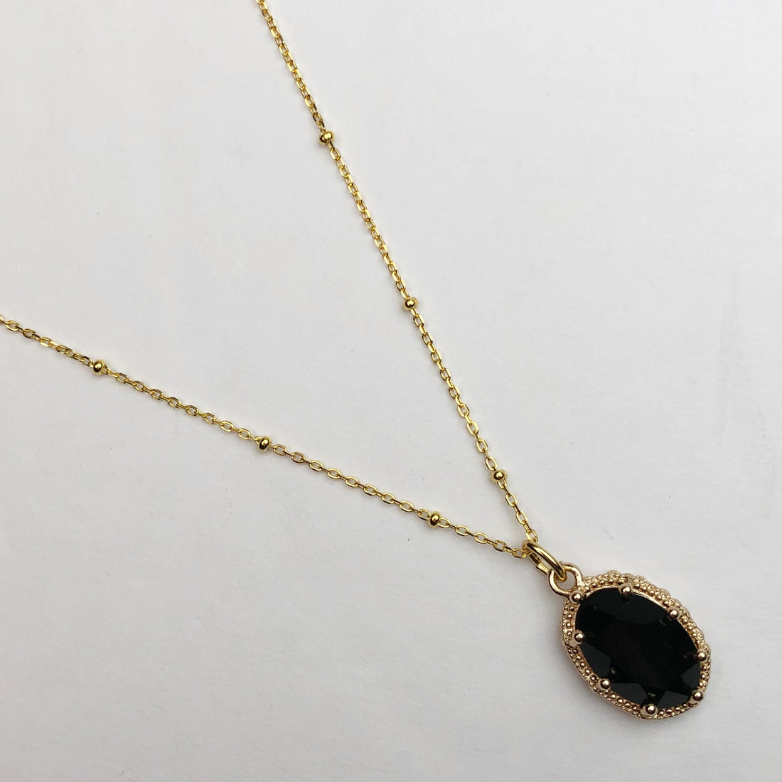 Black Hidden Gem Necklace