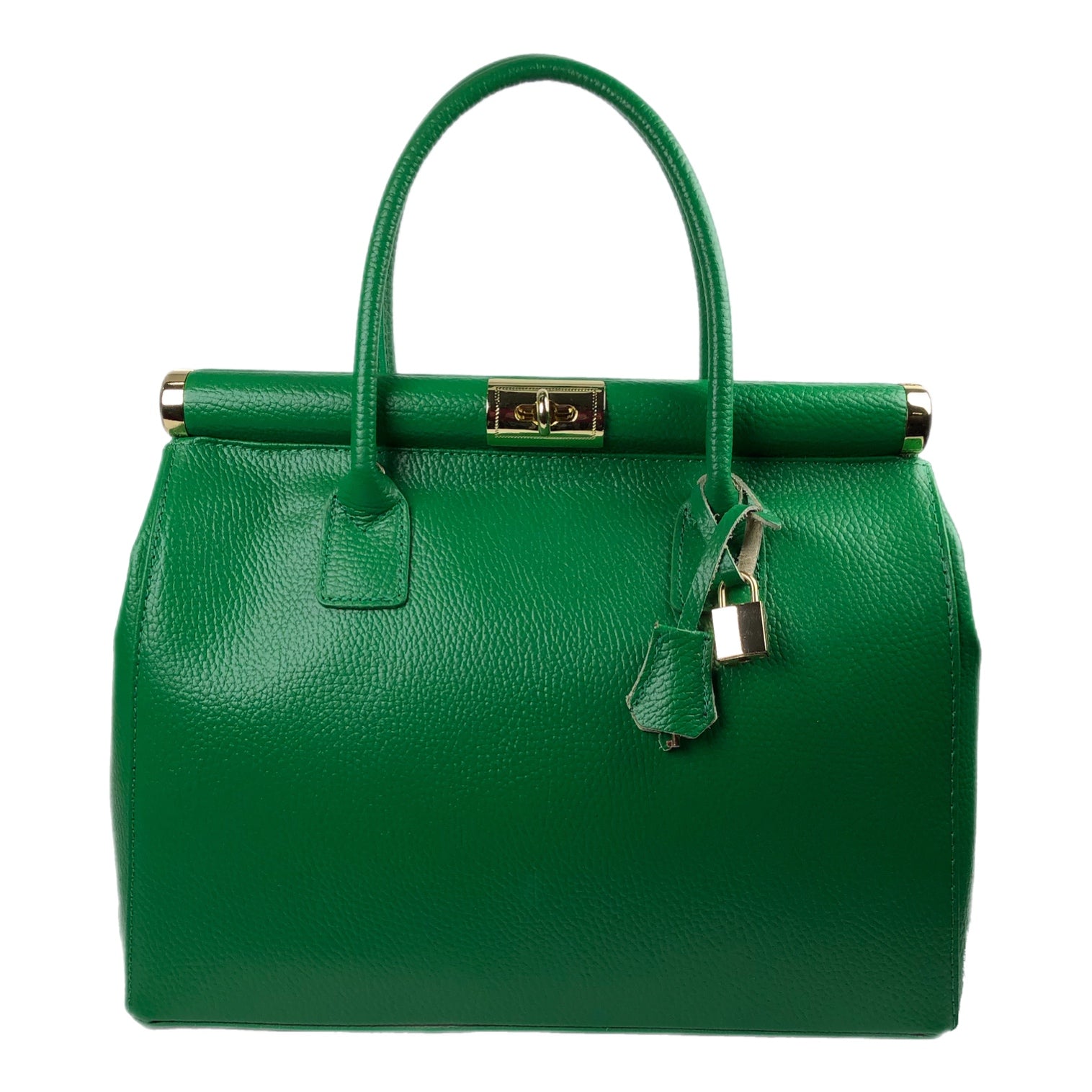 CATERINA GREEN LEATHER BAG