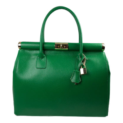 CATERINA GREEN LEATHER BAG