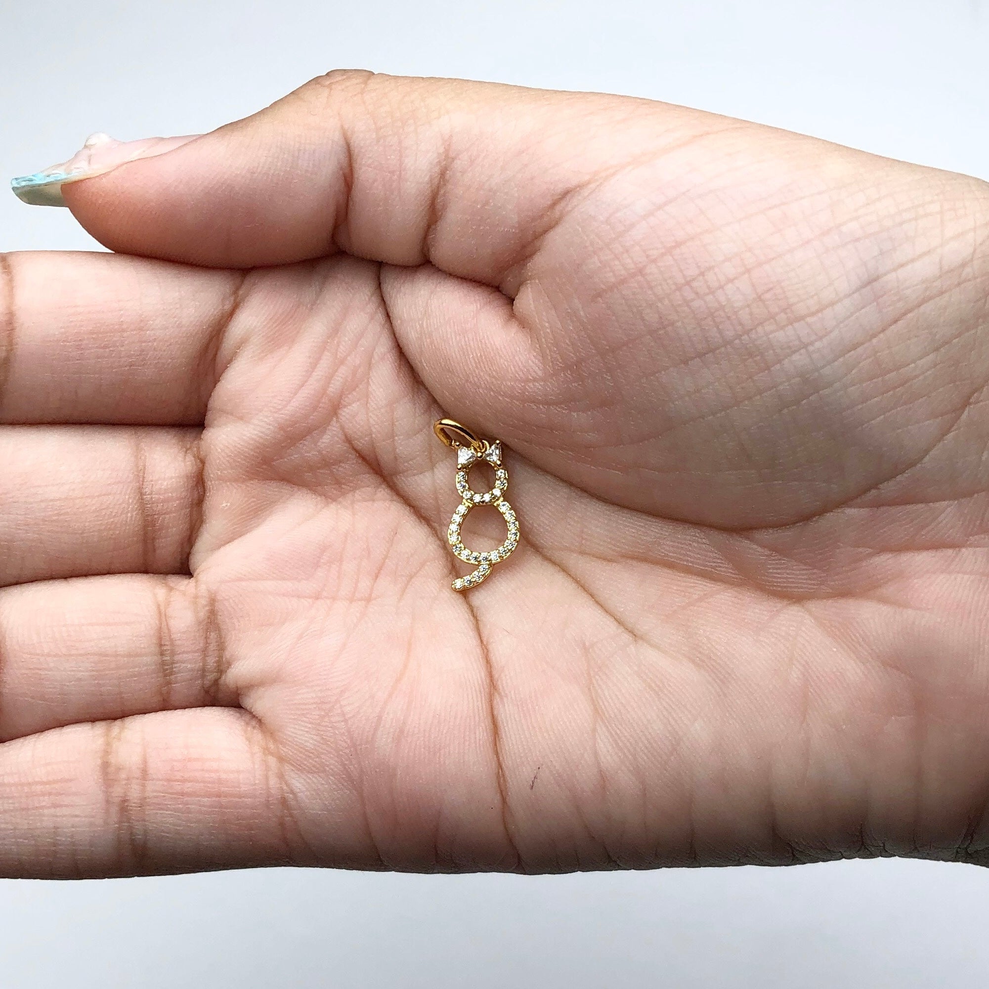 Pavé Cat Pendant