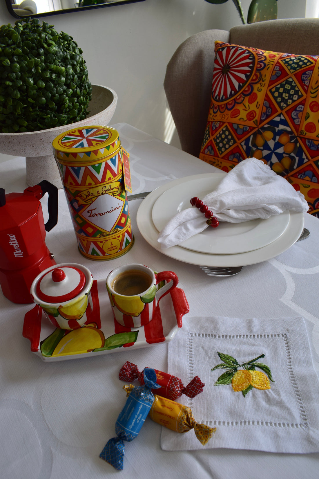 Red Howlite Napkin Rings - Set of 4