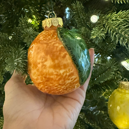 Arancia Sicilian Handpainted Ceramic Ornament