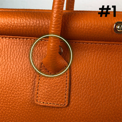 CATERINA ORANGE LEATHER BAG