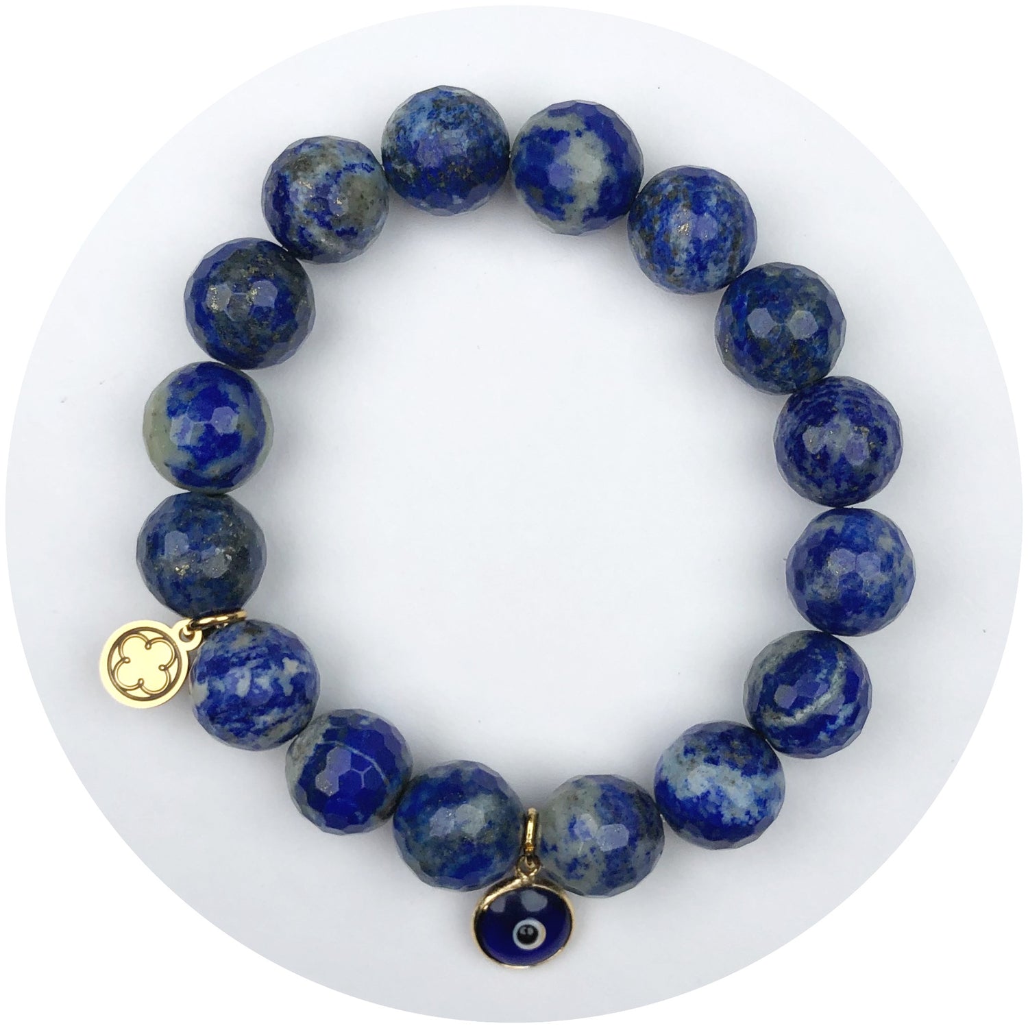 Azul Jasper with Blue Glass Evil Eye Pendant