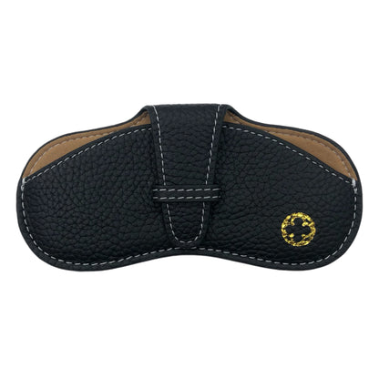 Black Leather Glasses Case