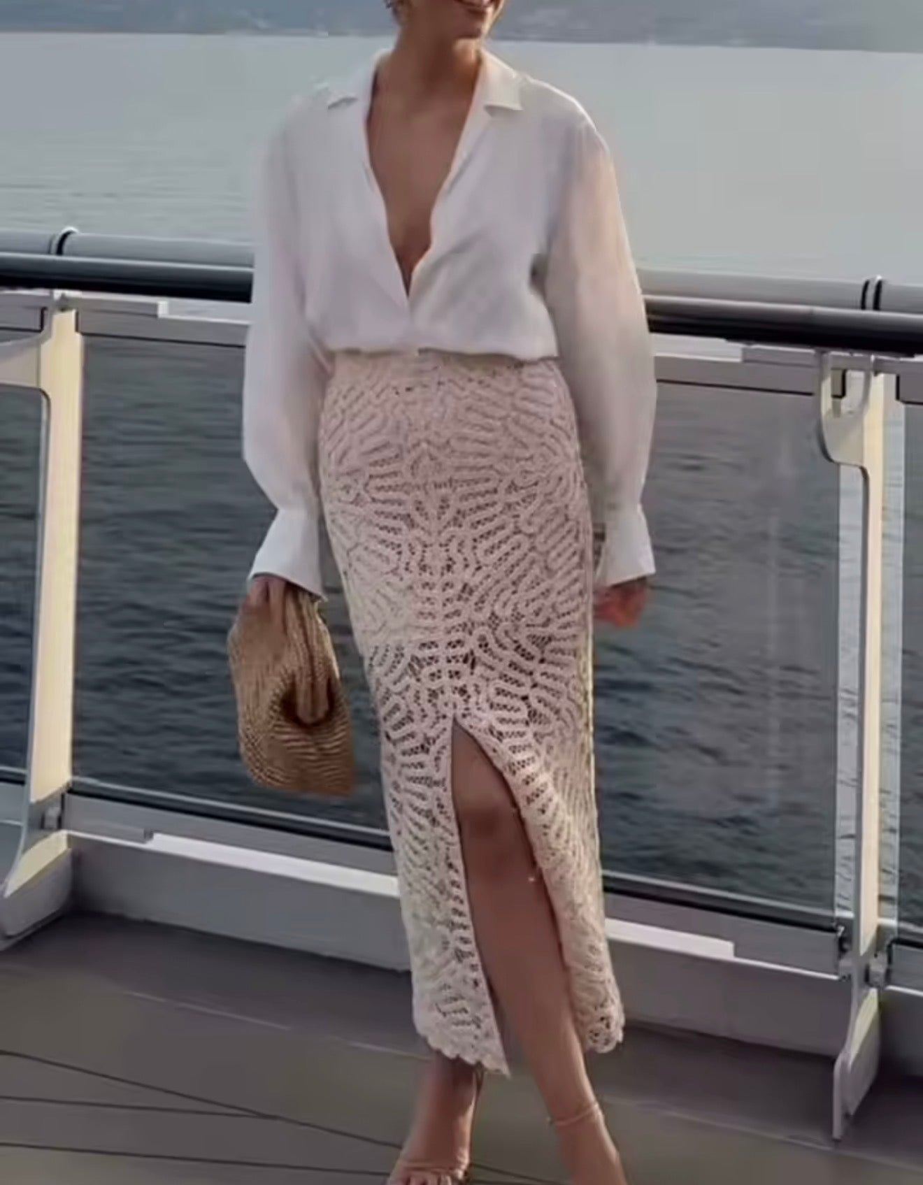 Portofino Crochet  Midi Skirt by Dolce Vita Chic