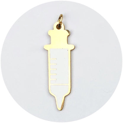 Enamel Syringe Pendant