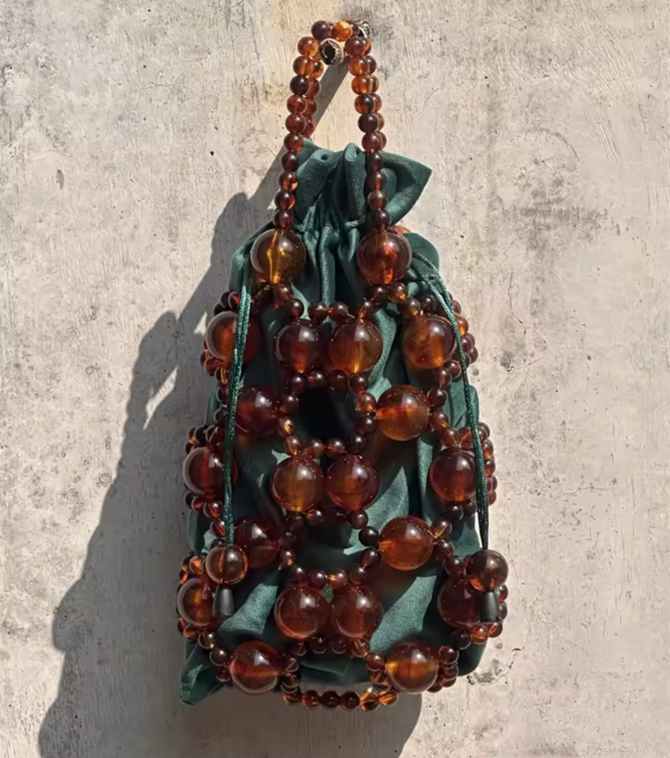 Gemma Tortoise Acrylic Beaded Tote