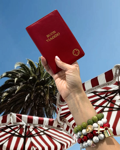Red Leather Passport Cover