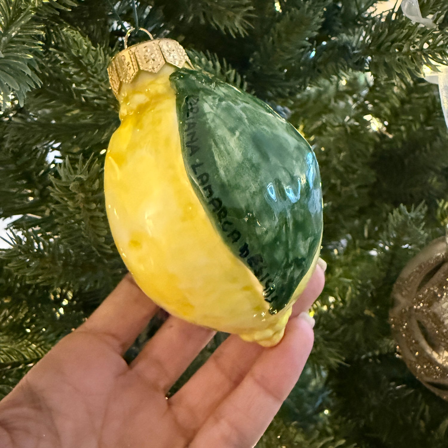 Limone Sicilian Handpainted Ceramic Ornament