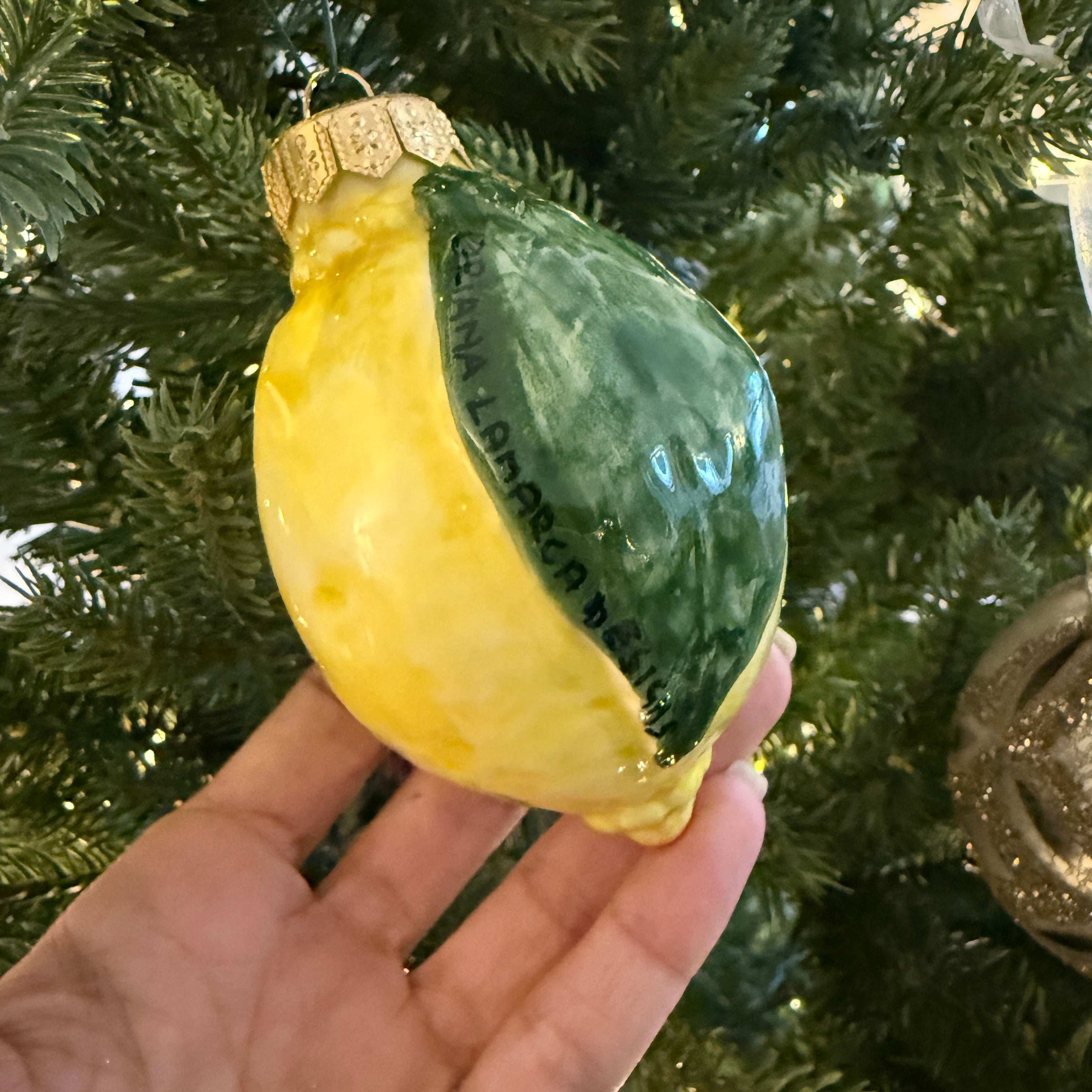 Limone Sicilian Handpainted Ceramic Ornament