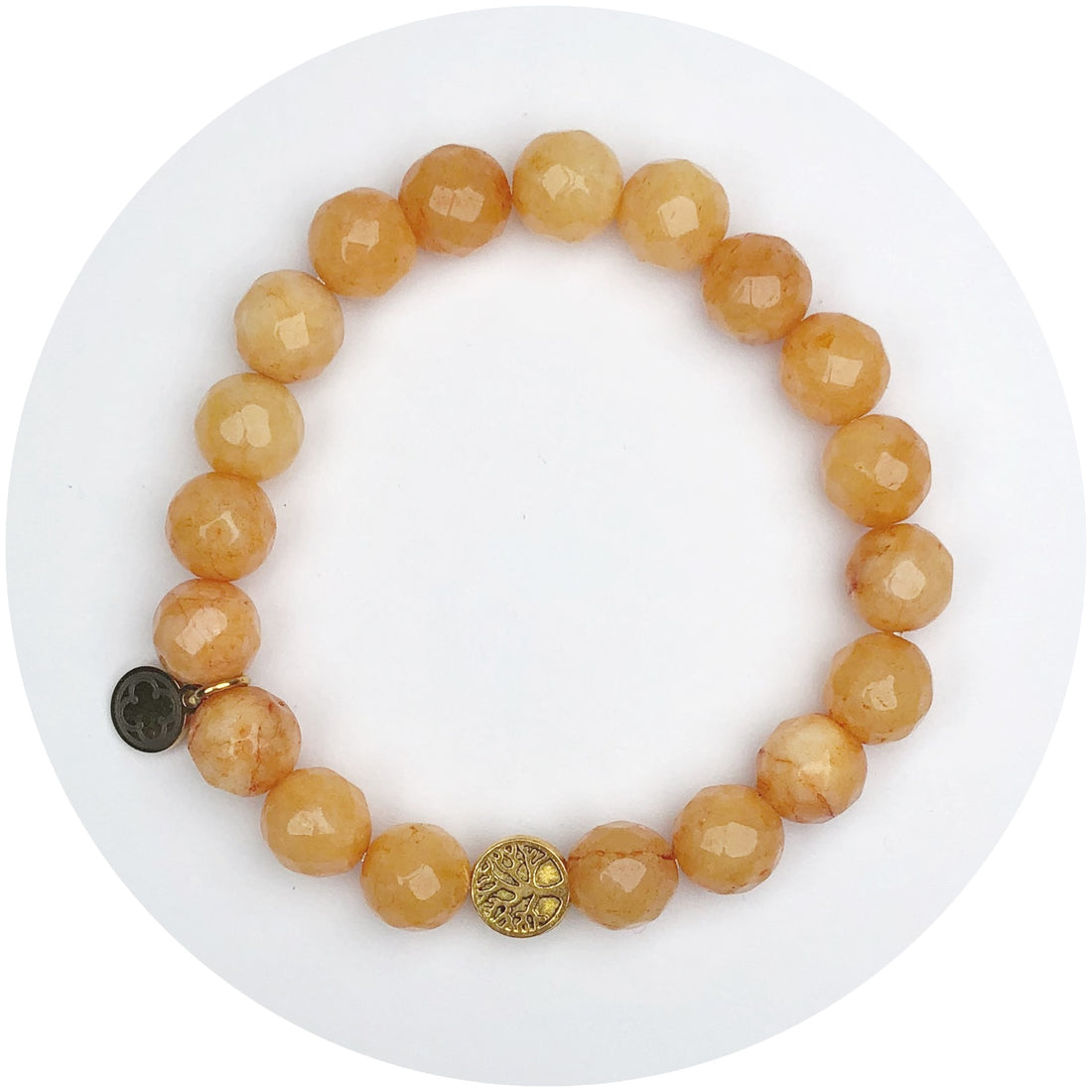 Mandarin Jade with Tree of Life Spacer