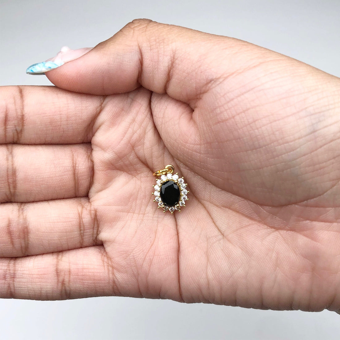 Pavé Black Gold Crystal Star Pendant