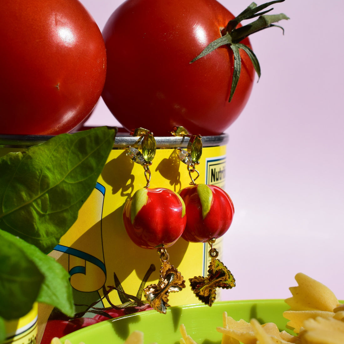 Pasta Con Pomodoro Earring