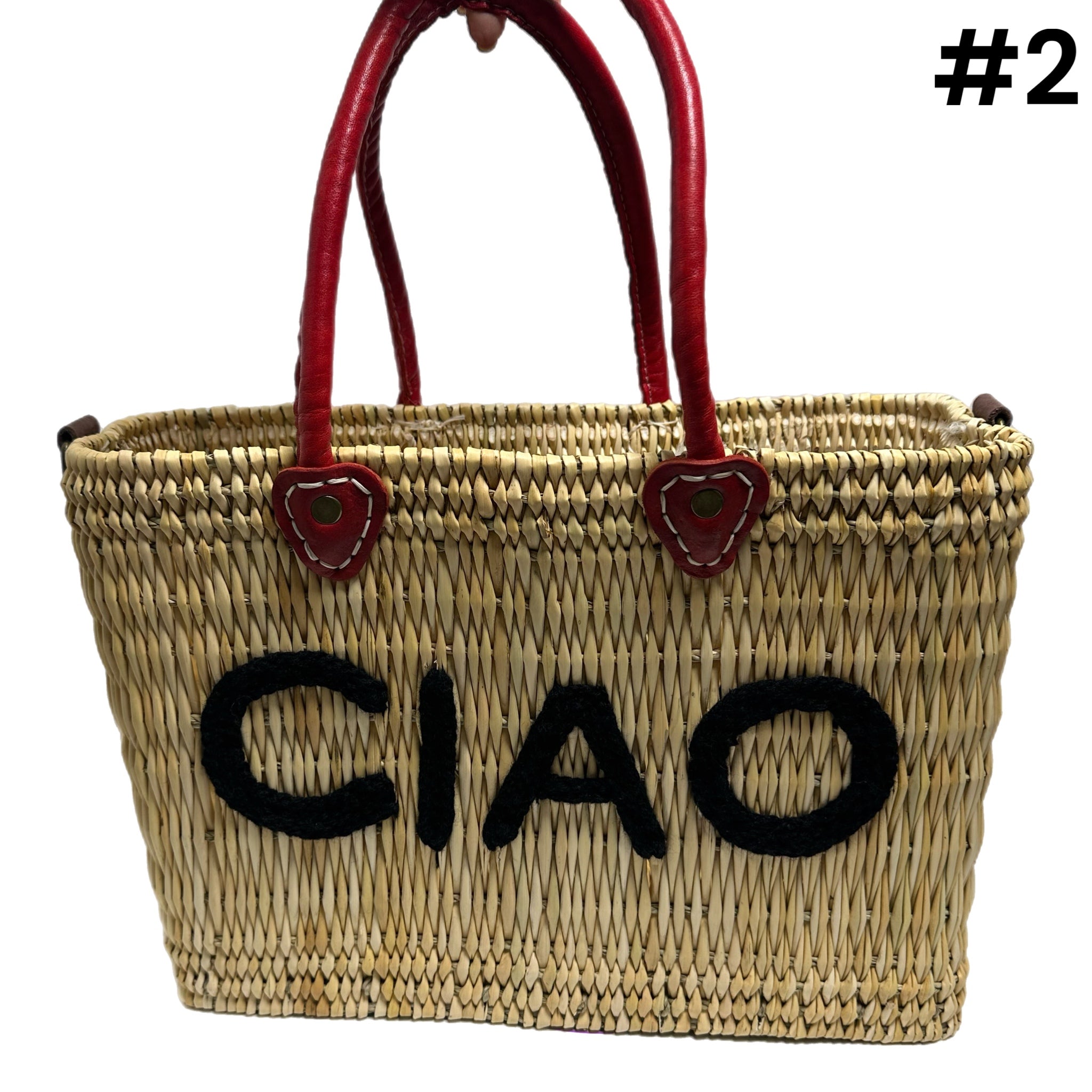 LILLIANA CIAO BAG WITH RED HANDLES