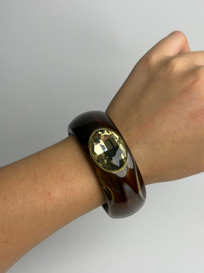 Serena Cognac Acrylic Bangle
