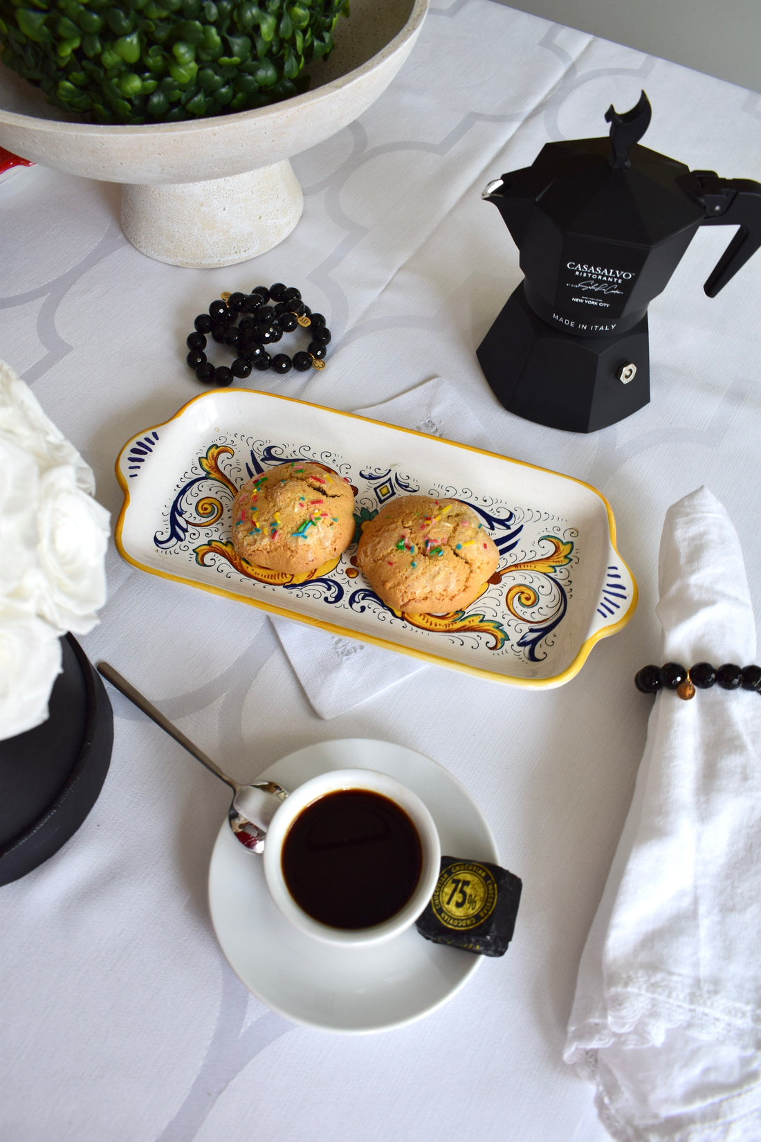 Black Onyx Napkin Rings - Set of 4