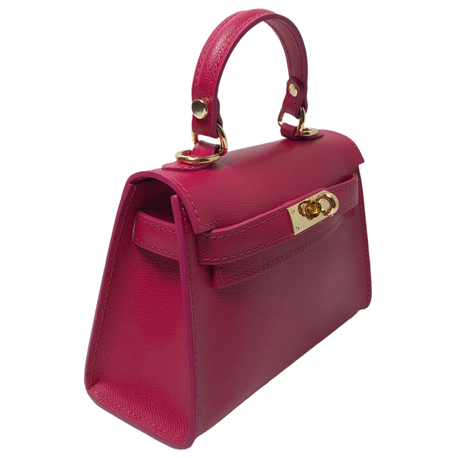 Sophie Magenta Leather Handbag