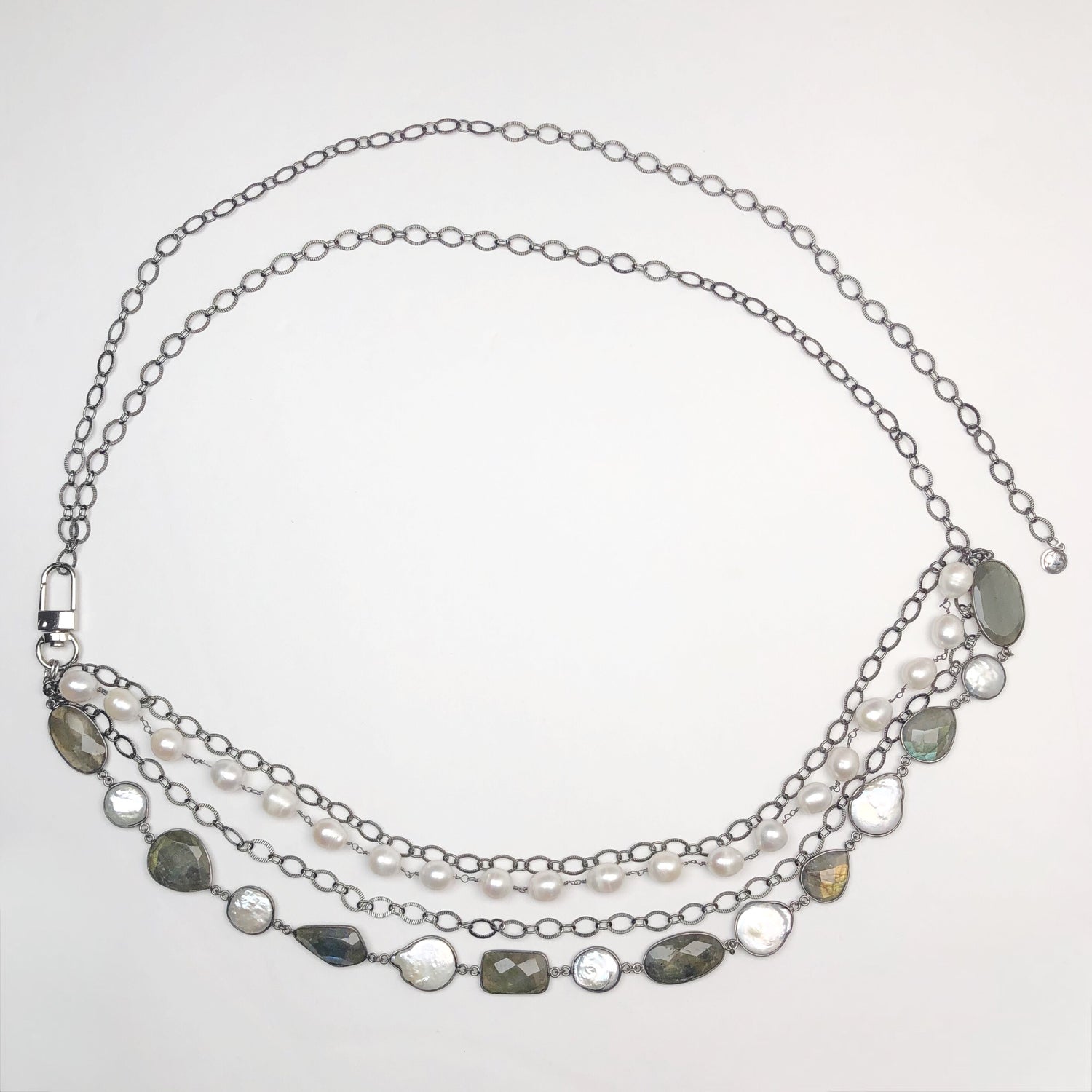 Baroque Pearl Gemstone Belt