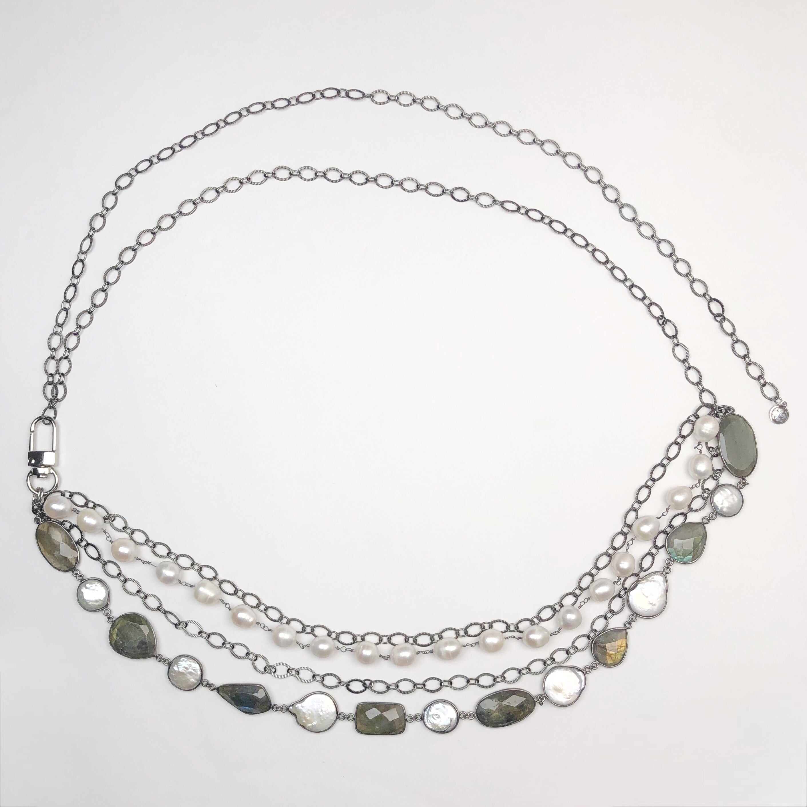 Baroque Pearl Gemstone Belt