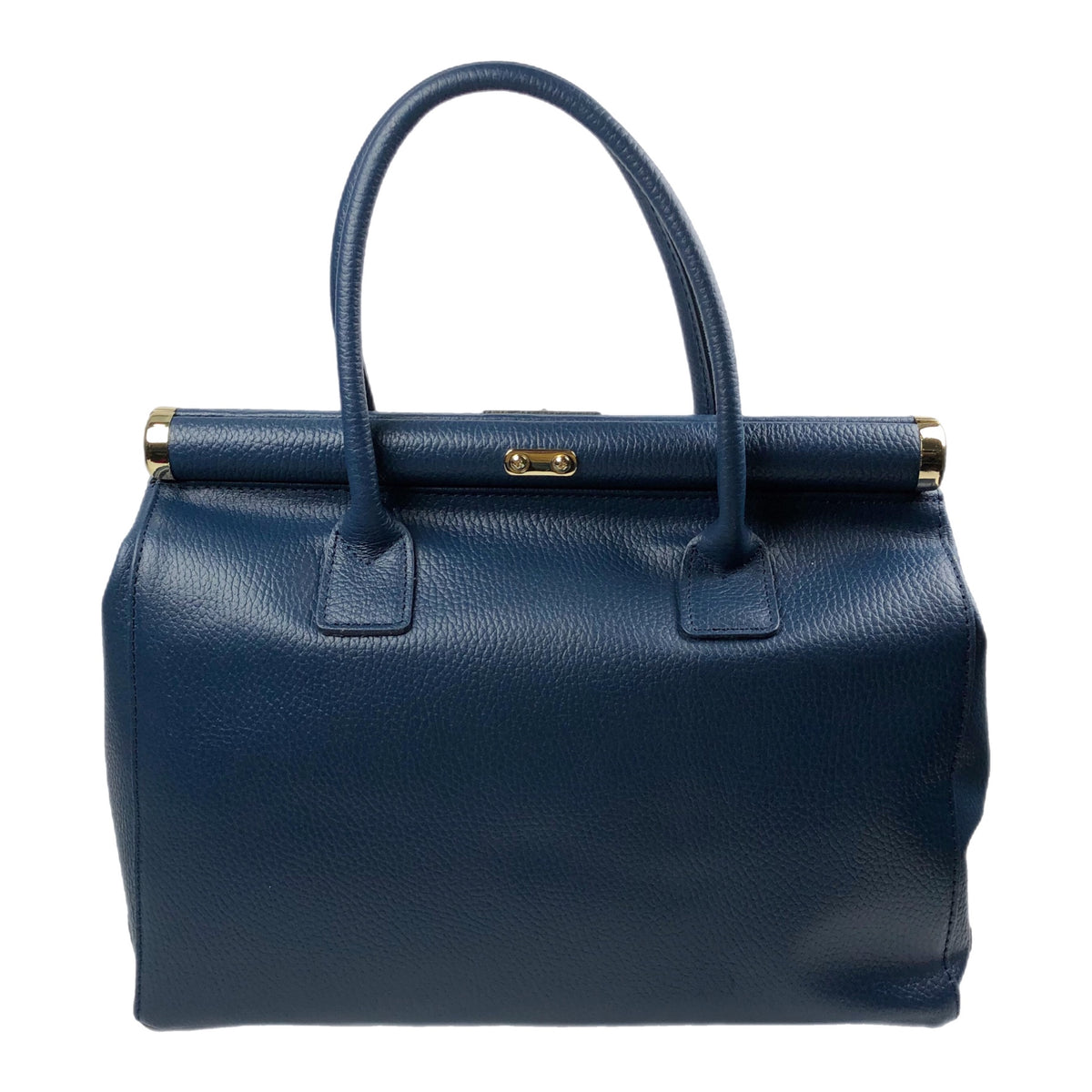 CATERINA DENIM BLUE LEATHER HANDBAG