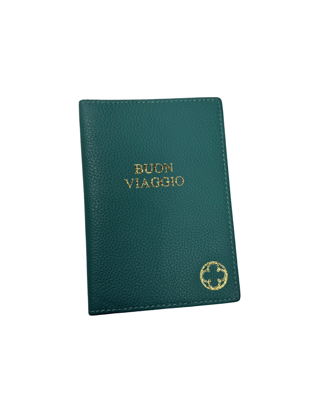 Turquoise Leather Passport Cover