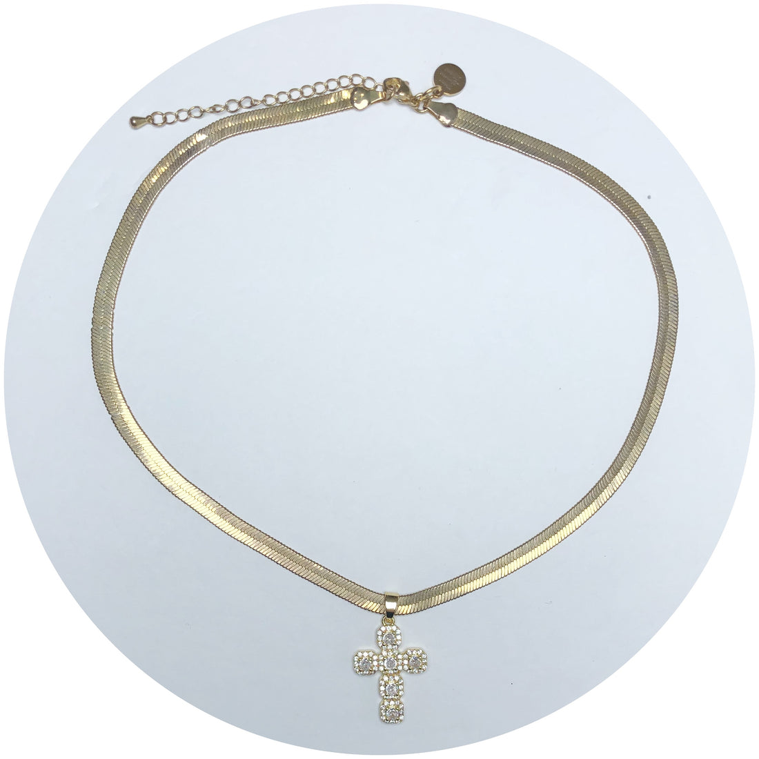 Baguette Cross Necklace