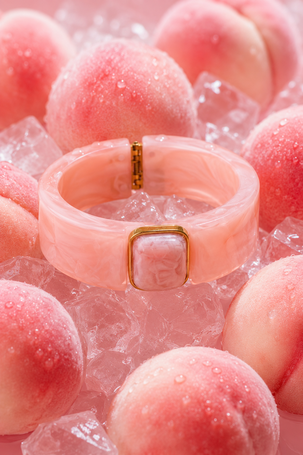Valentina Rose Pink Hinged Bangle