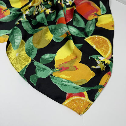 Petite Black Citrus Foulard