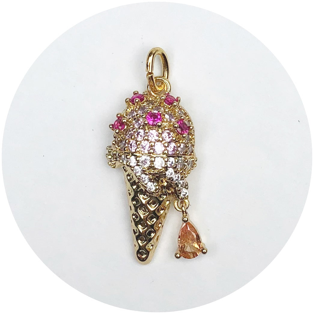 Pavé Ice Cream Pendant
