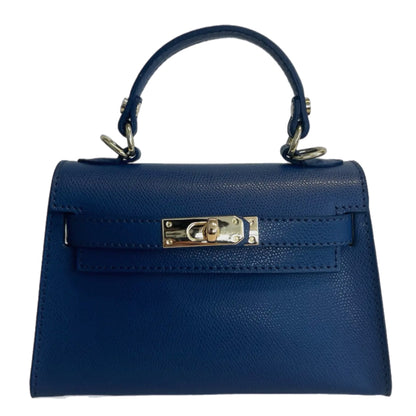 Sophie Neptune Blue Leather Handbag