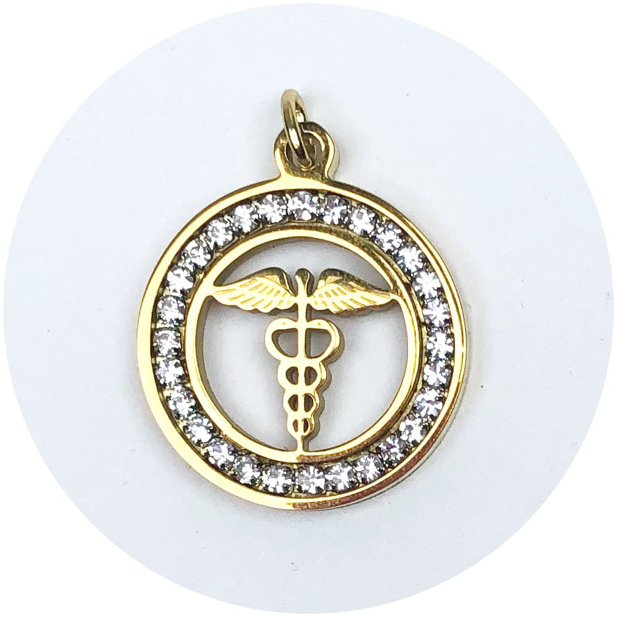 Caduceus Staff of Hermes Pendant