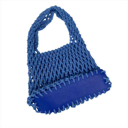 Catie Crochet Blue Mini Bag