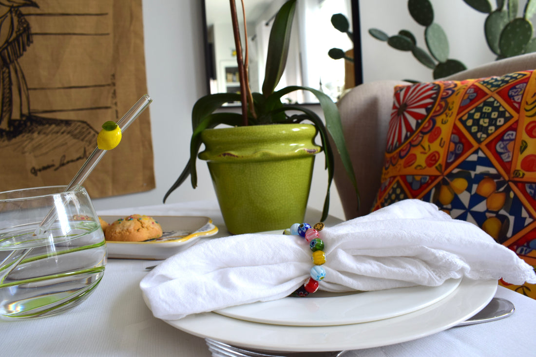 Millefiore Napkin Rings - Set of 4