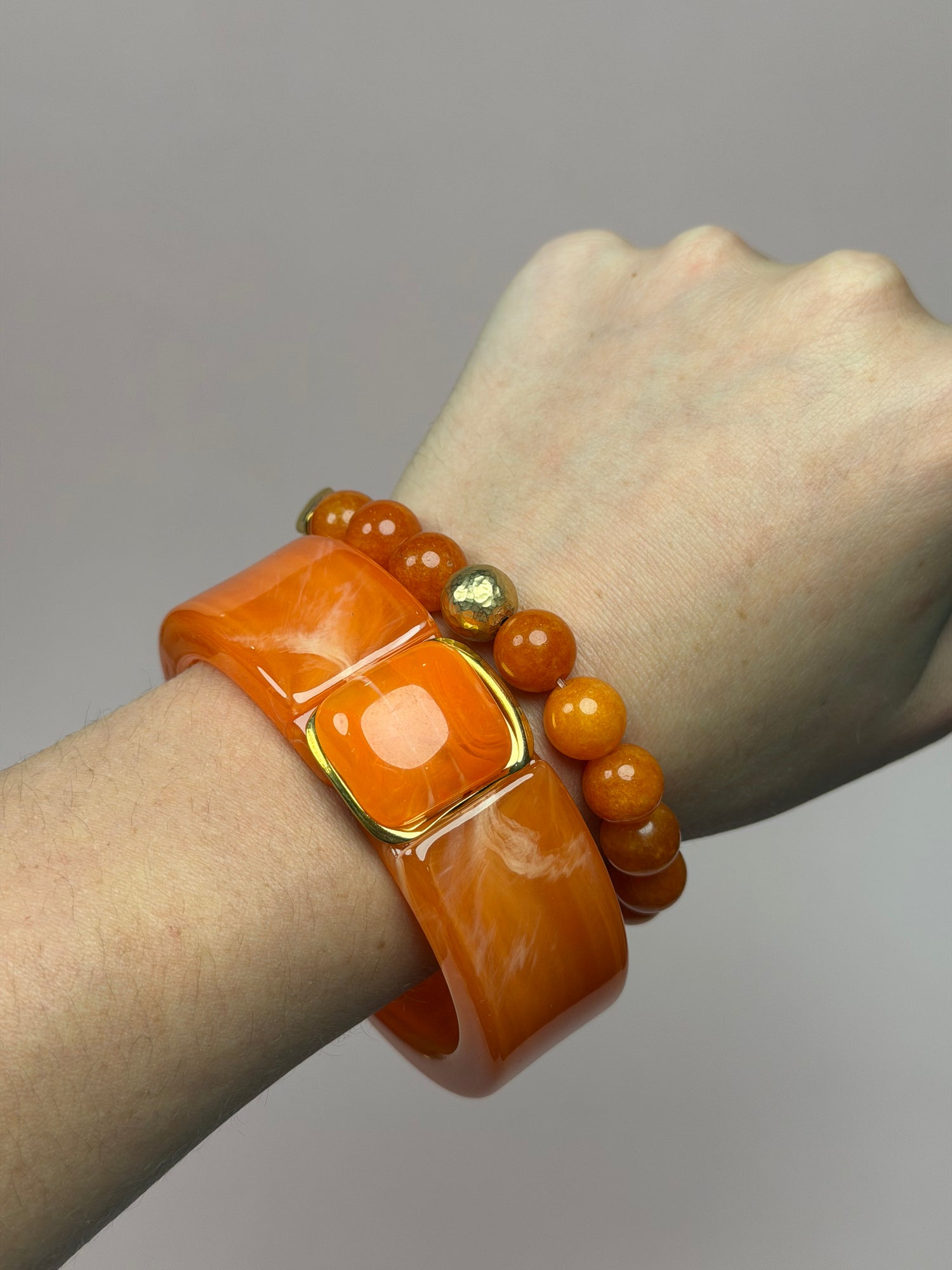 Valentina Fire Red Hinged Bangle