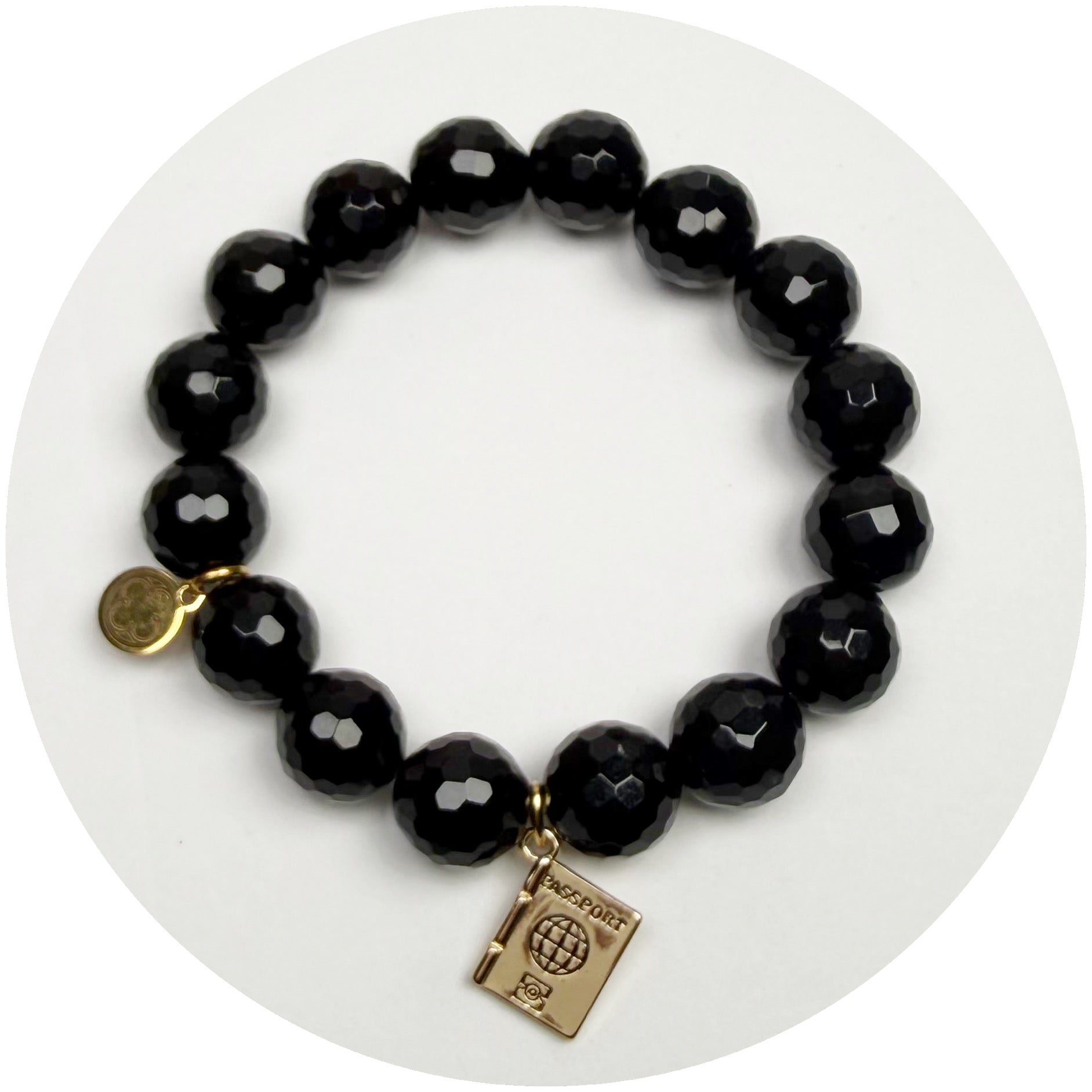 Black Onyx with Passport Pendant