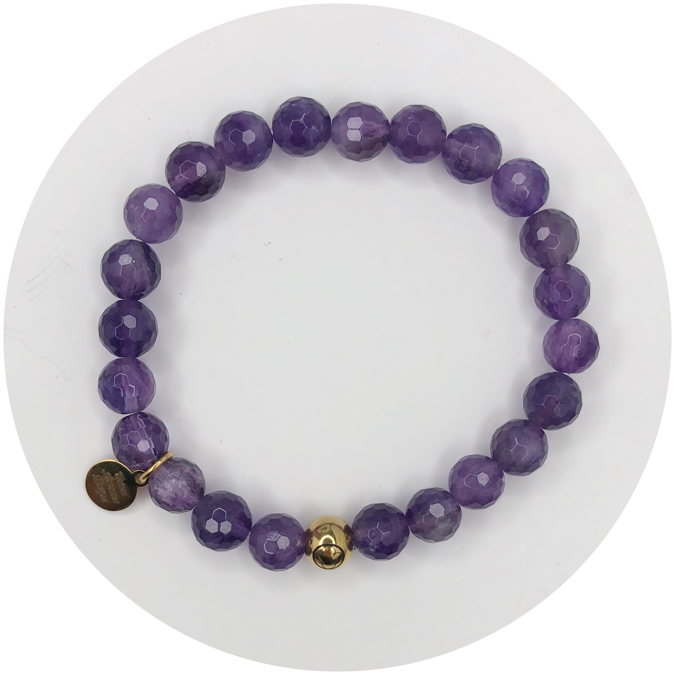 Mens Amethyst with Gold Accent