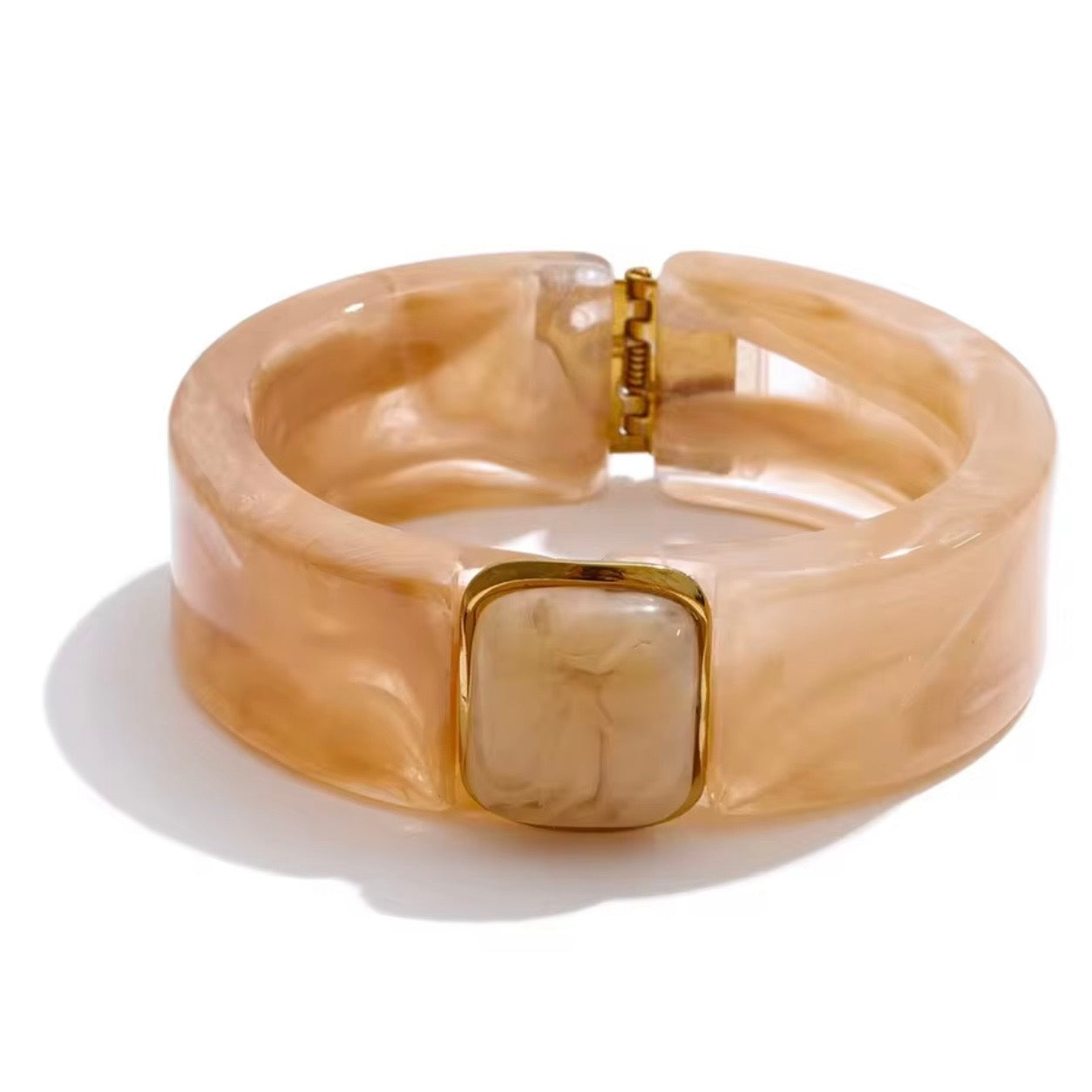 Valentina Taupe Hinged Bangle