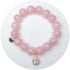 Rose Pink Jade with Pavé Rose Gold Teardrop - Oriana Lamarca LLC